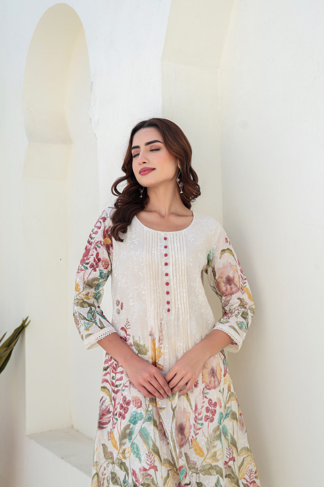 Ethereal Bloom Cotton Printed Co-ord