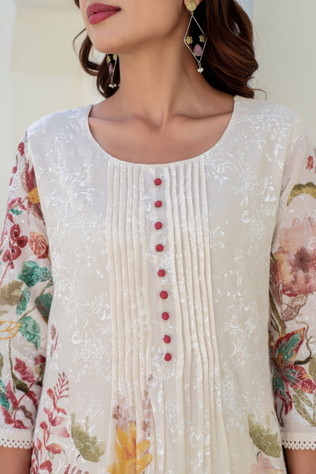 Ethereal Bloom Cotton Printed Co-ord