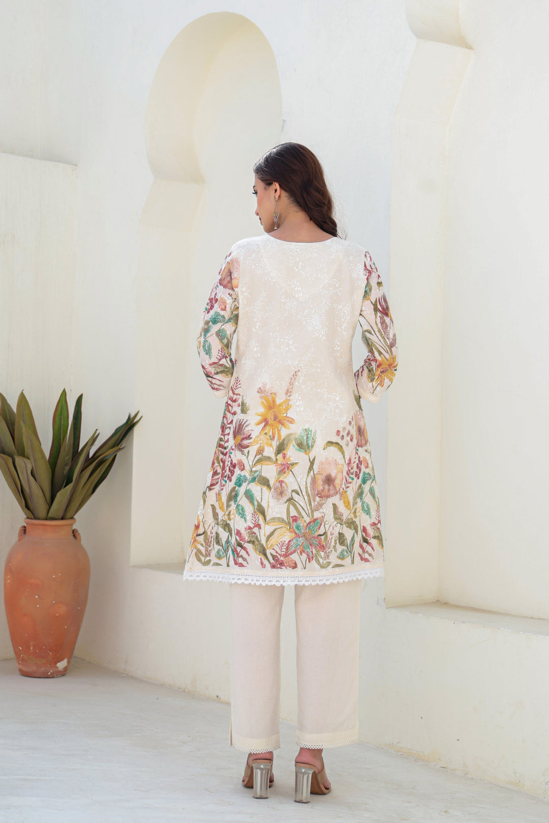Ethereal Bloom Cotton Printed Co-ord