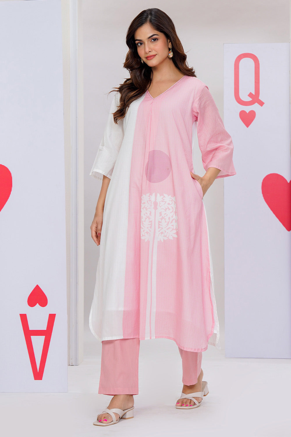Blush Harmony Printed Co-Ord Ensemble