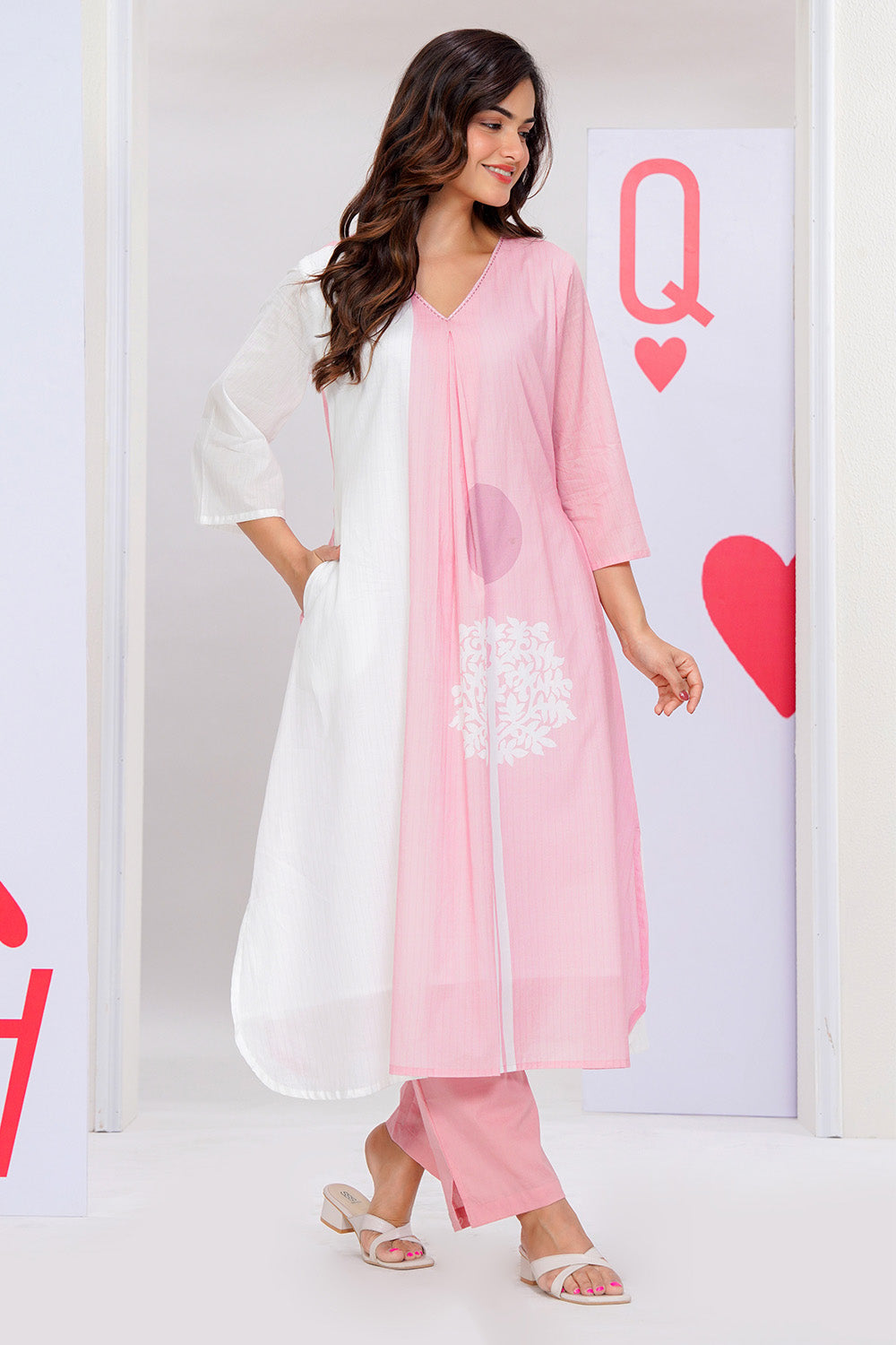 Blush Harmony Printed Co-Ord Ensemble