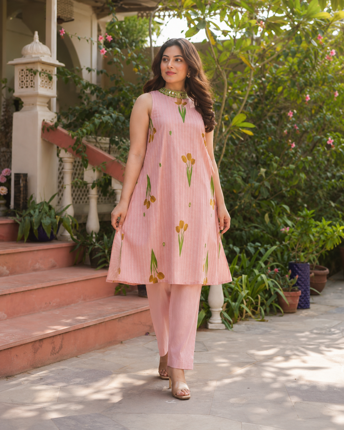 Blush Tulip Cotton Co-Ord Set