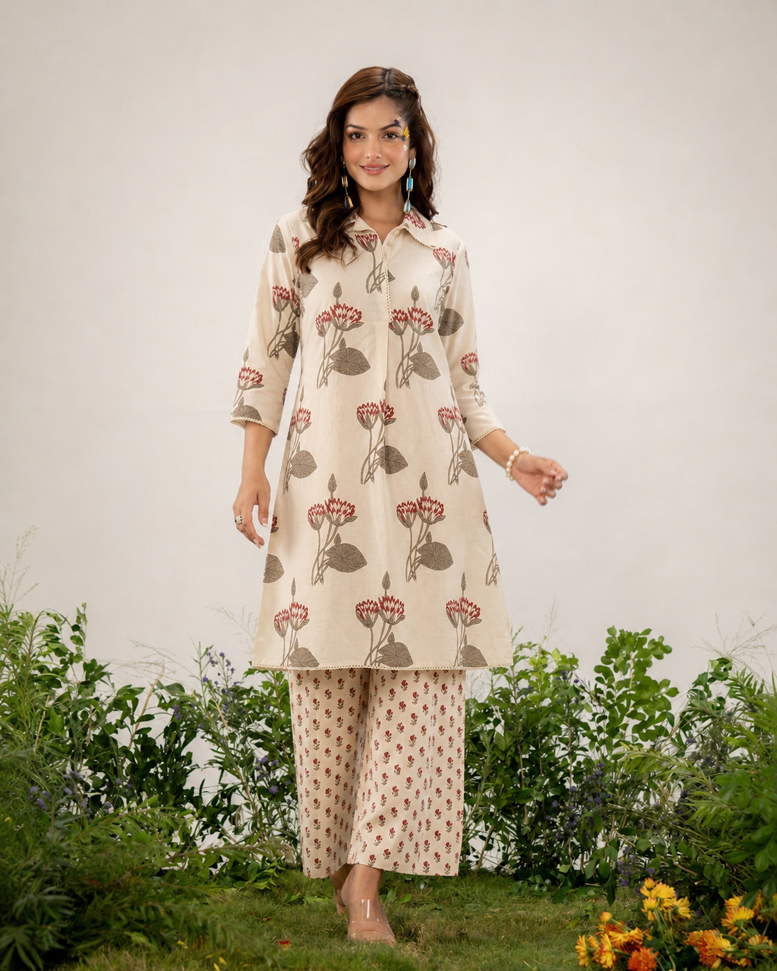 Meadow Muse Ivory Cotton Co-Ord Set