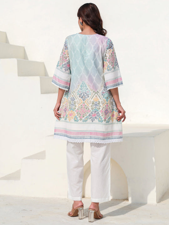 Pastel Mirage Cotton Printed Co-ord
