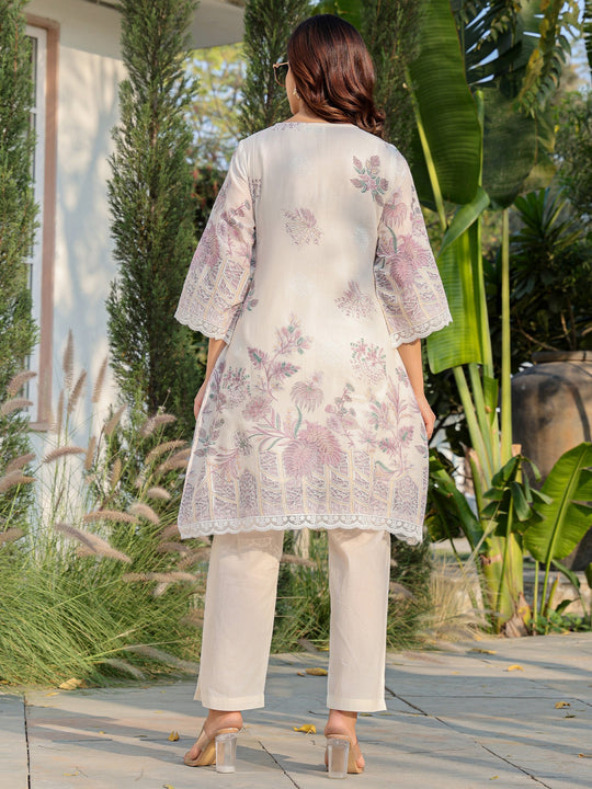 Blush Garden Printed Co-Ord Ensemble