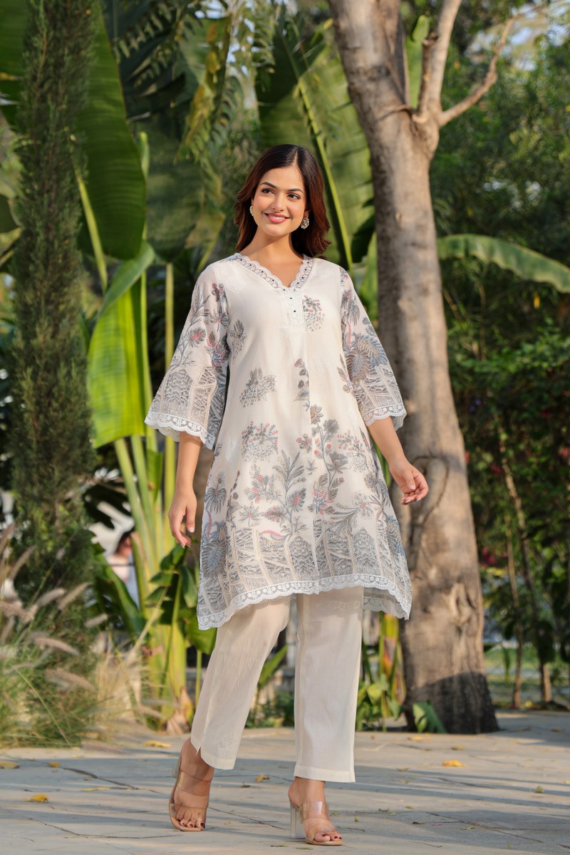 Blush Garden Printed Co-Ord Ensemble