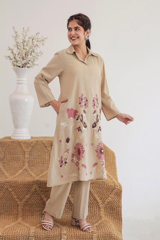 Rosette Harmony Cotton Embroidered Co-Ord Set